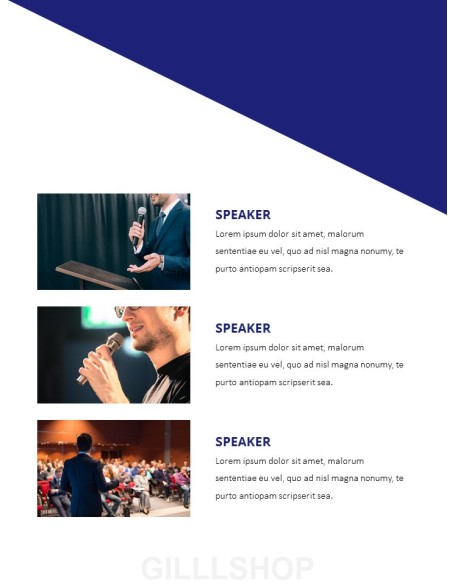 Splendid Speech Simple PowerPoint Template Design