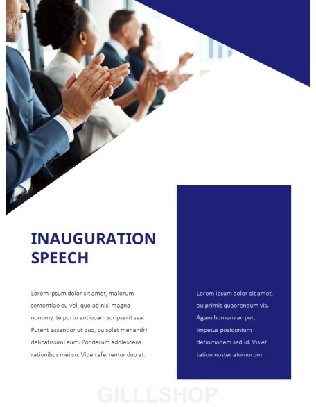 Splendid Speech Simple PowerPoint Template Design