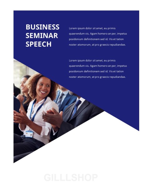 Splendid Speech Simple PowerPoint Template Design