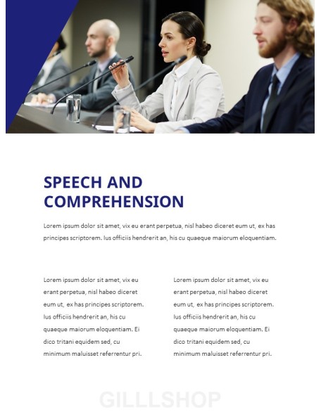 Splendid Speech Simple PowerPoint Template Design