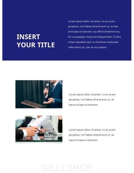 Splendid Speech Simple PowerPoint Template Design