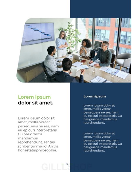 Company Profile Vertical Presentation Format