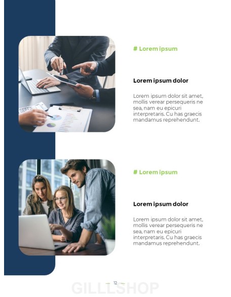 Company Profile Vertical Presentation Format