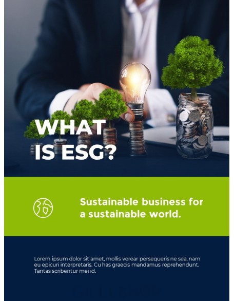 ESG Management Solution Business slides presentation