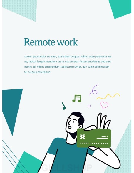 Remote Work Easy PowerPoint Design