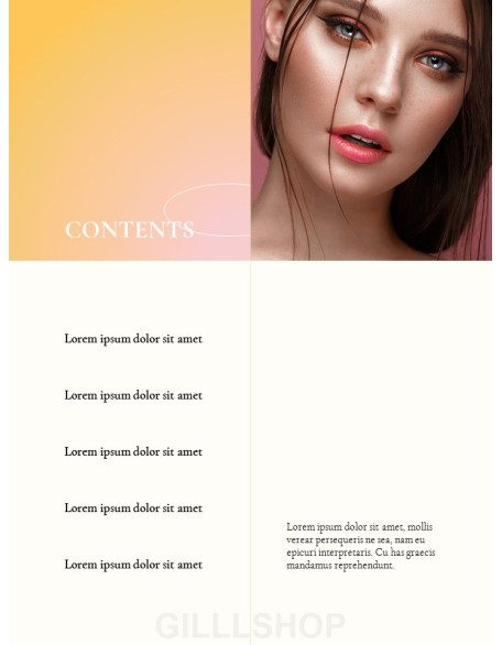 Beauty Branding Concept Brochure Easy Presentation Template