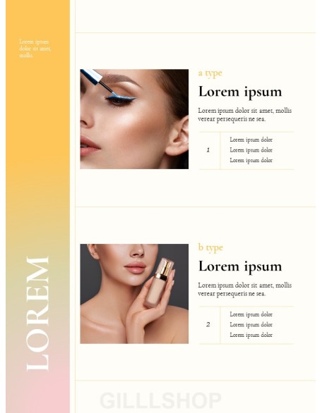 Beauty Branding Concept Brochure Easy Presentation Template