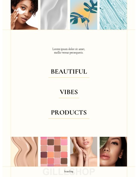 Beauty Branding Concept Brochure Easy Presentation Template