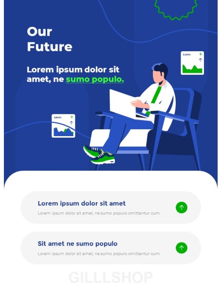 Creative Agency Business Report slide template