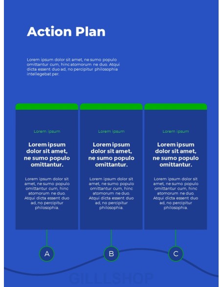 Creative Agency Business Report slide template