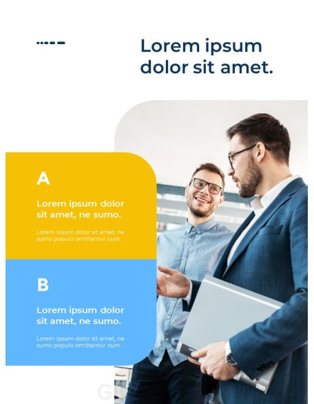 Business Project Vertical best pitch deck template