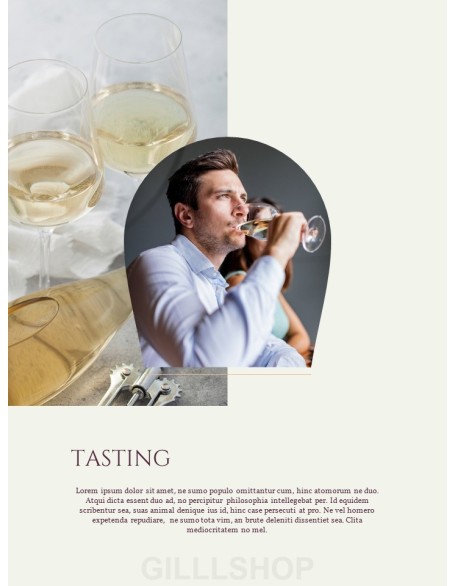 Tasting Wine computer ppt background