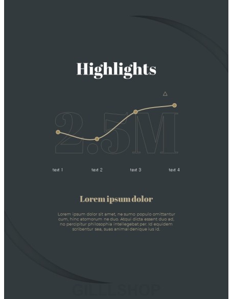 Company Result Report template power point