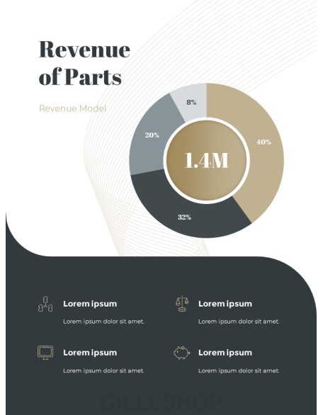 Company Result Report template power point