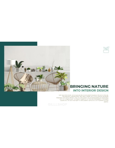 Summer Green Interior Slide PPT