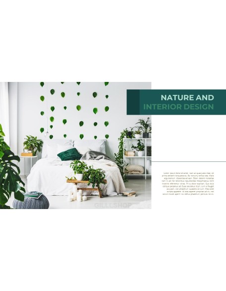 Summer Green Interior Slide PPT
