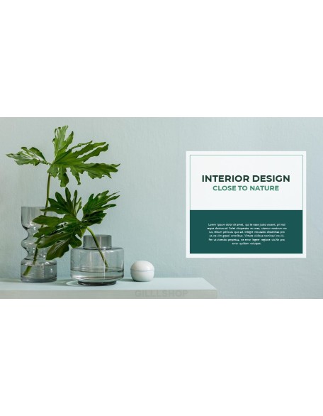 Summer Green Interior Slide PPT