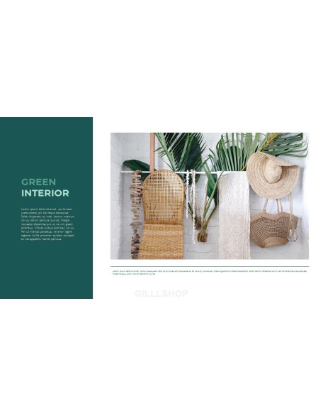 Summer Green Interior Slide PPT
