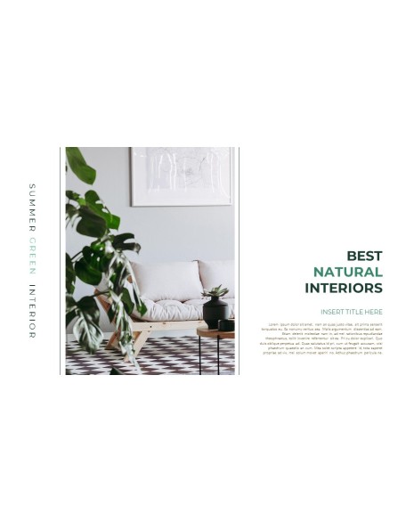 Summer Green Interior Slide PPT