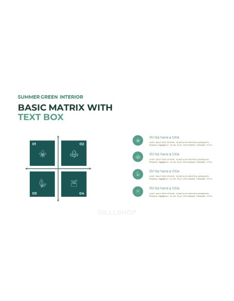 Summer Green Interior Slide PPT