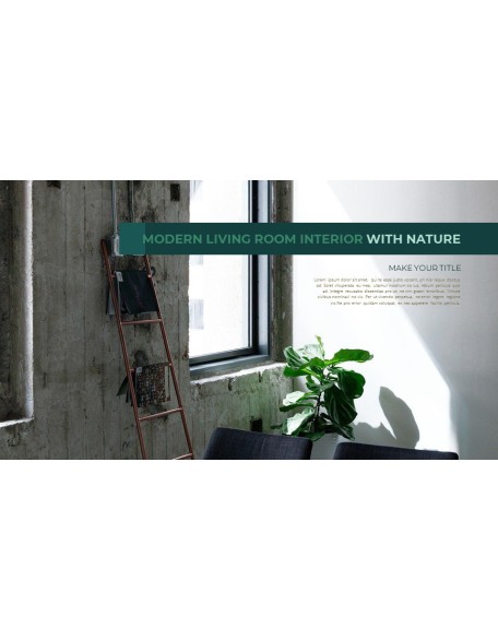 Summer Green Interior Slide PPT