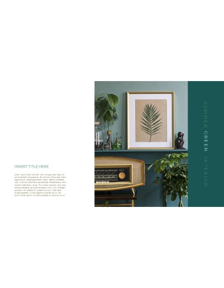 Summer Green Interior Slide PPT