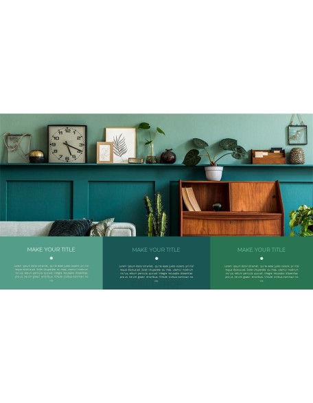 Summer Green Interior Slide PPT
