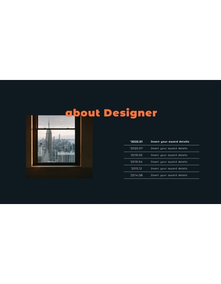 Architecture Portfolio Design idea presentation template