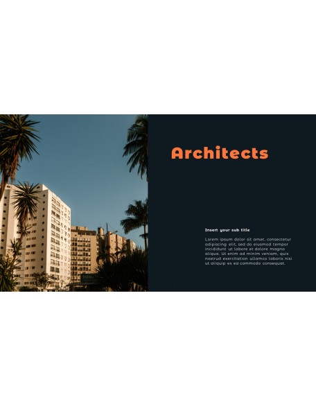 Architecture Portfolio Design idea presentation template