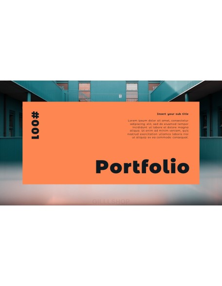 Architecture Portfolio Design idea presentation template