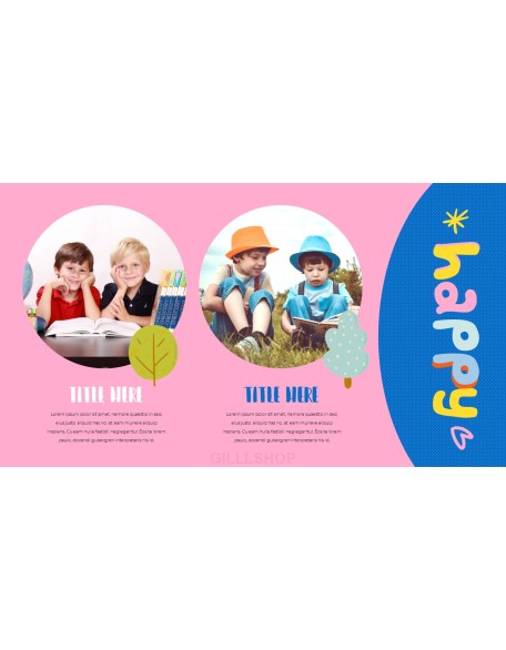 Be Happy Childrens PowerPoint Business Templates