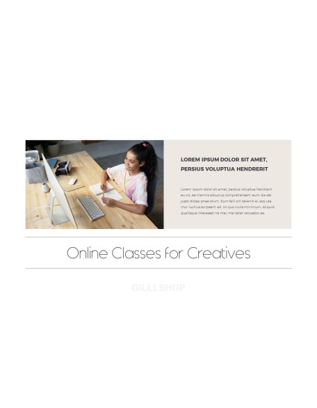 Online Classes for Creatives PPT Templates Design