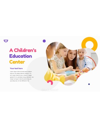 Kindergarten presentation template design