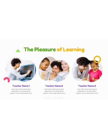 Kindergarten presentation template design