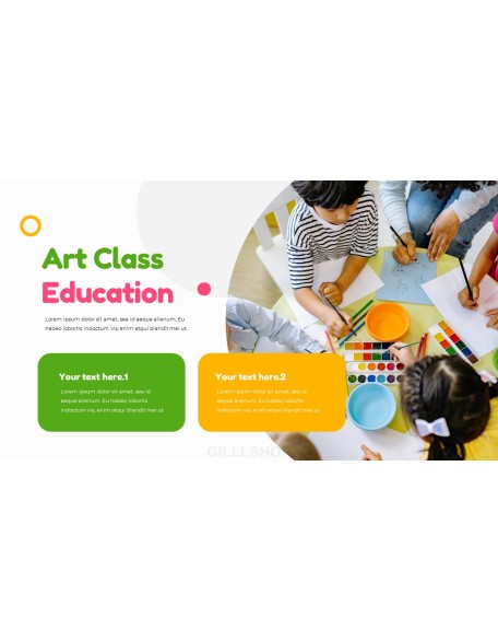 Kindergarten presentation template design