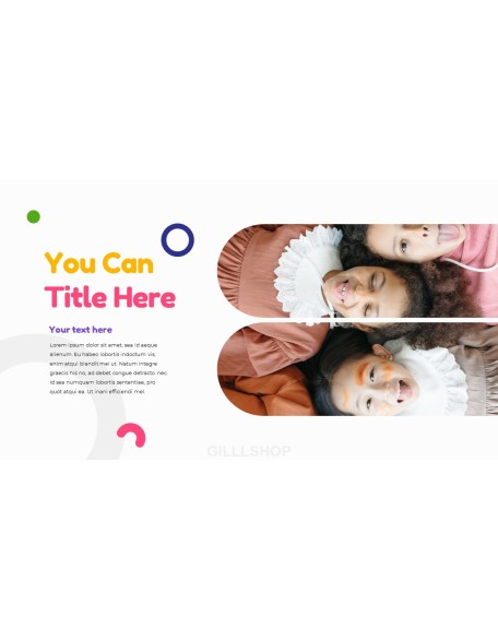 Kindergarten presentation template design