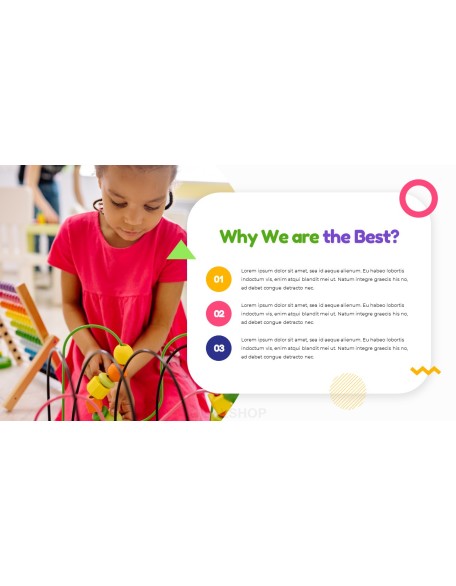 Kindergarten presentation template design