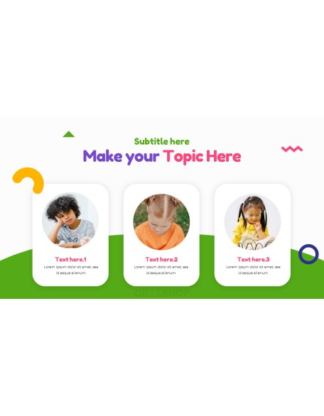Kindergarten presentation template design