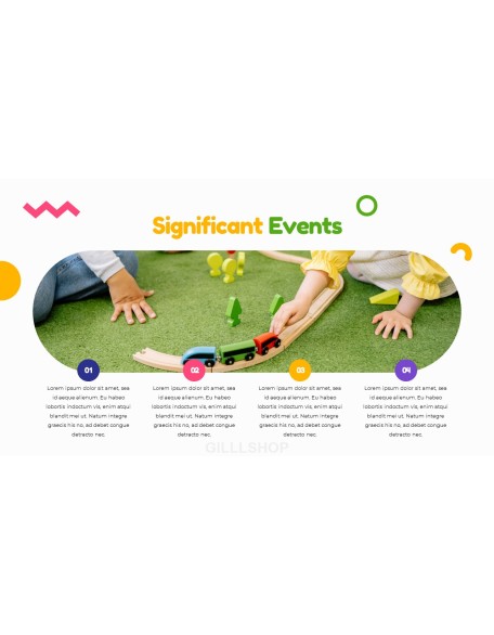 Kindergarten presentation template design