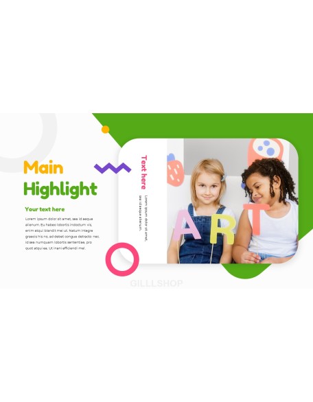 Kindergarten presentation template design