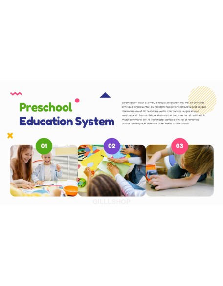 Kindergarten presentation template design