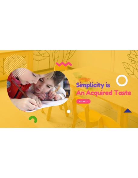 Kindergarten presentation template design