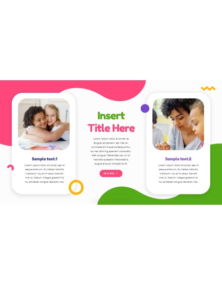 Kindergarten presentation template design