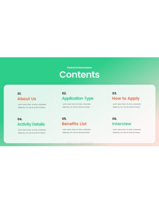 Recruitment of Global Ambassadors Theme Templates