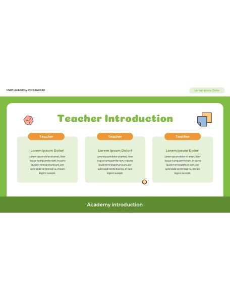 Math Academy Introduction Easy Presentation Template