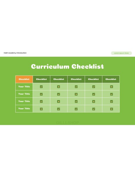 Math Academy Introduction Easy Presentation Template