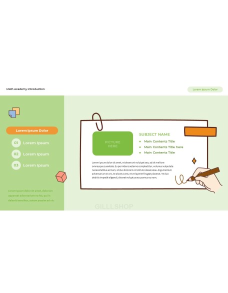 Math Academy Introduction Easy Presentation Template