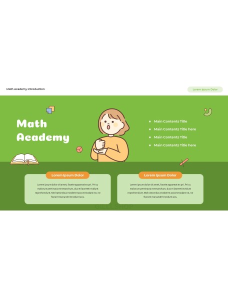Math Academy Introduction Easy Presentation Template