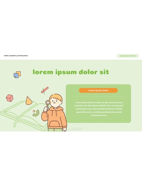 Math Academy Introduction Easy Presentation Template
