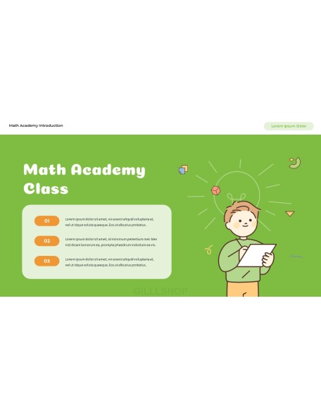 Math Academy Introduction Easy Presentation Template